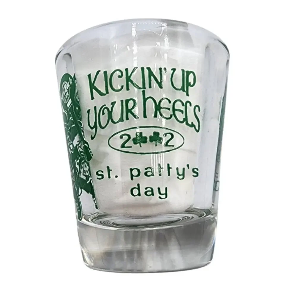 Vintage 2002 Hard Rock Cafe Los Angeles St. Patty's Day Shamrock Shot Glass